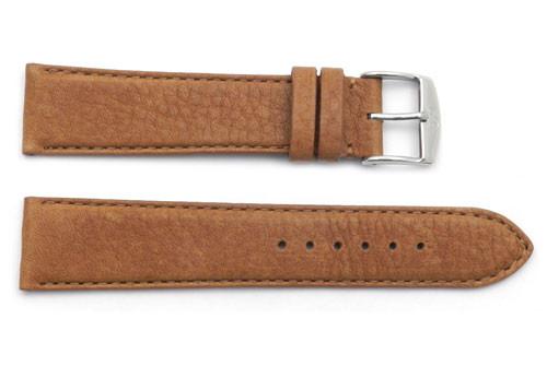 ZRC Genuine Smooth Soft Handmade Bull Leather Teflon Coated Anti-Allergic Watch Strap image