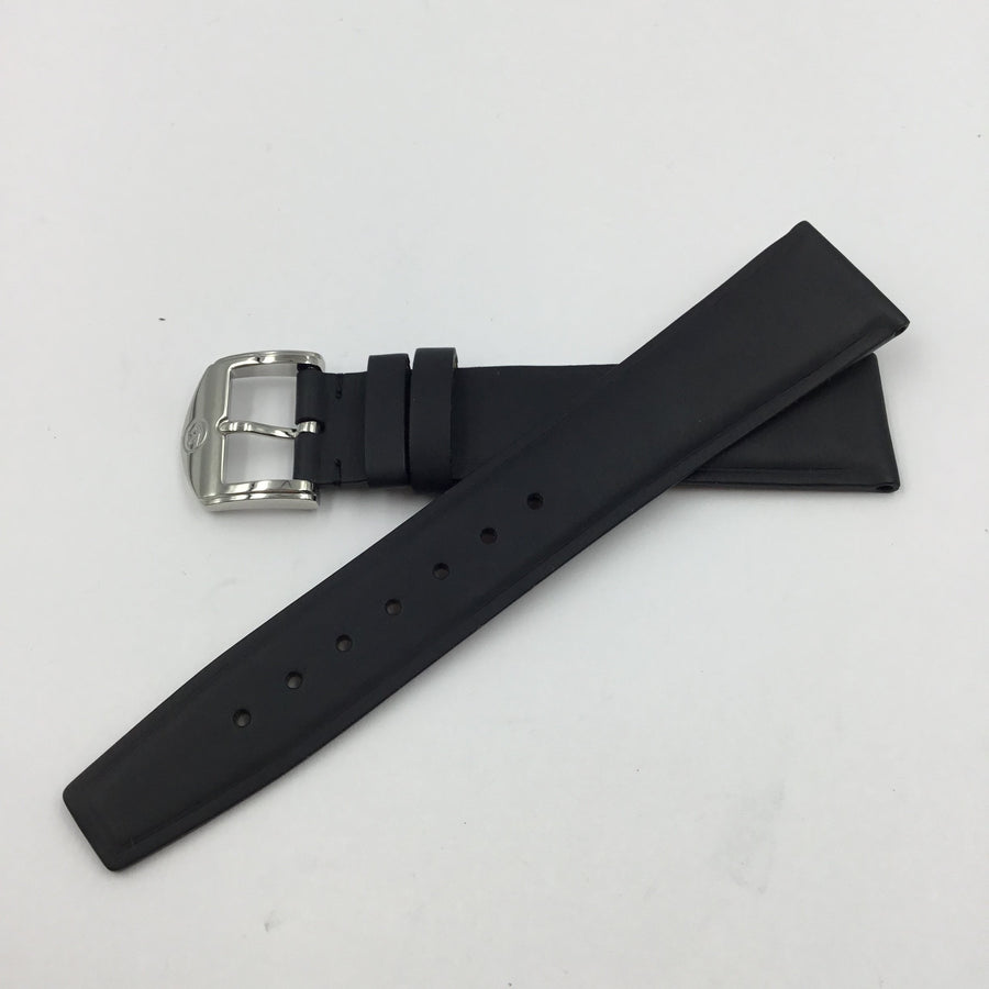 Genuine Movado 19mm Black Glove Leather Watch Strap image