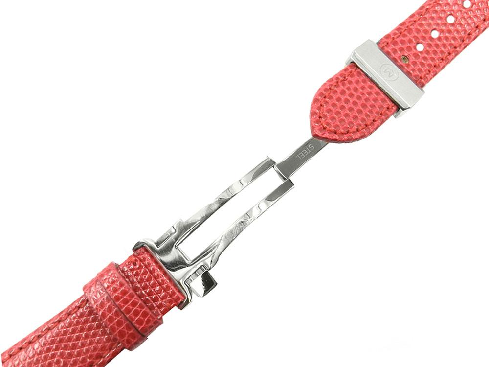 Movado Sport Edition 22mm Red Genuine Lizard Watch Strap image