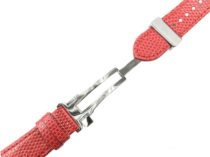 Movado Sport Edition 22mm Red Genuine Lizard Watch Strap image