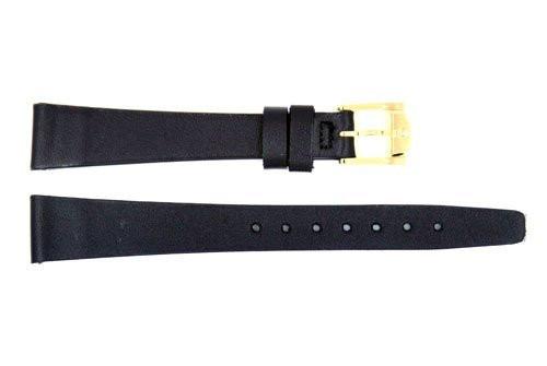 Genuine Movado 14mm Black Smooth Leather Watch Strap image