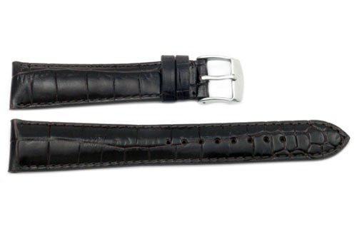 Genuine Textured Leather Alligator Grain Watch Band image