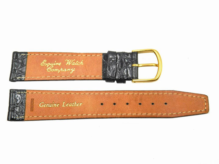 Genuine ESQ Crocodile Grain Leather 18mm Watch Band image