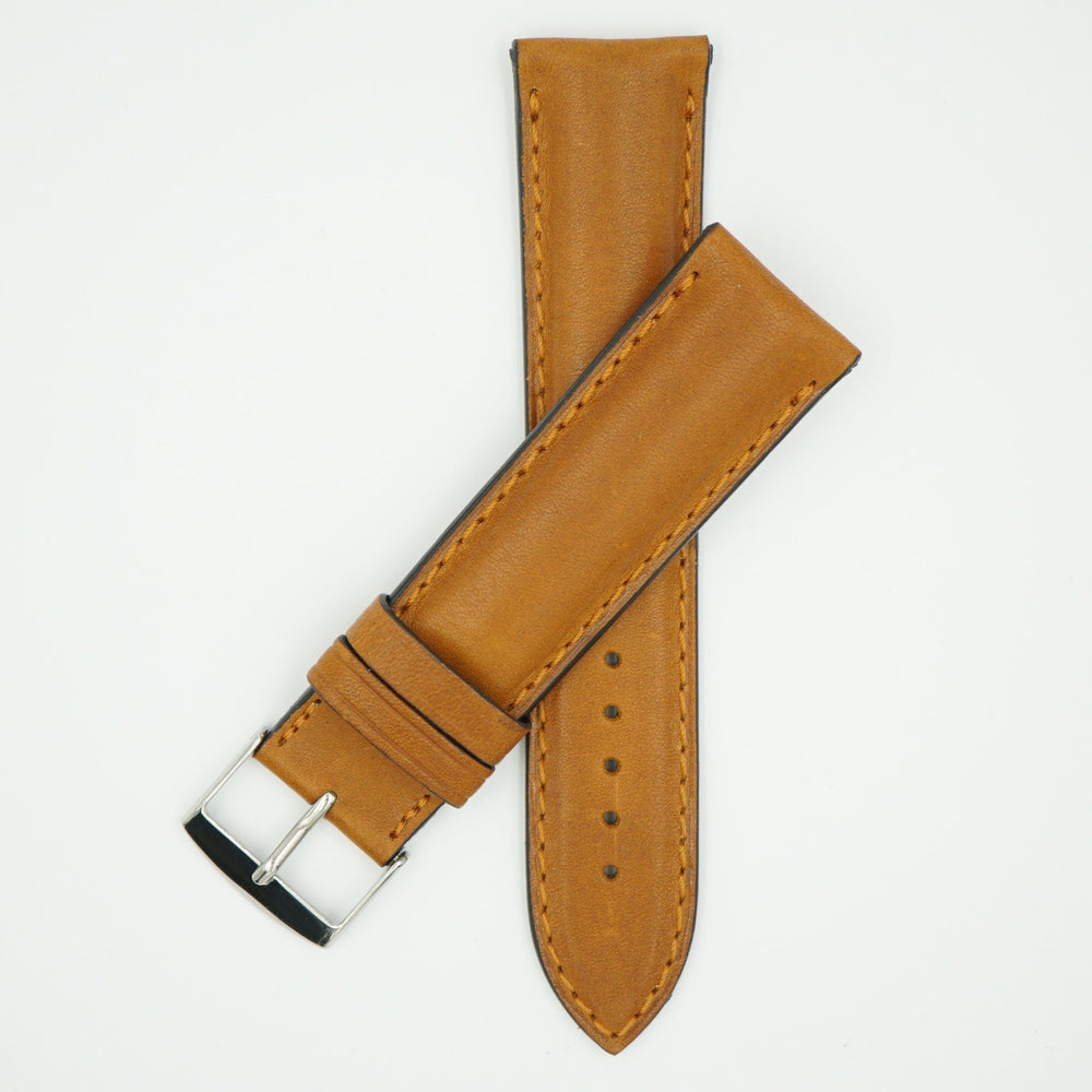 Viena Tan Padded Leather Watch Strap image