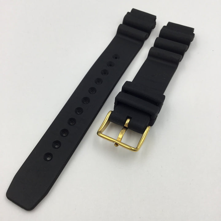 Genuine Citizen Black Rubber 16mm Watch Band image