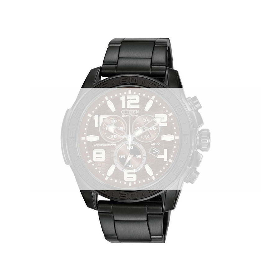 CITIZEN BLACK TONE STAINLESS STEEL BRACELET AT227 image