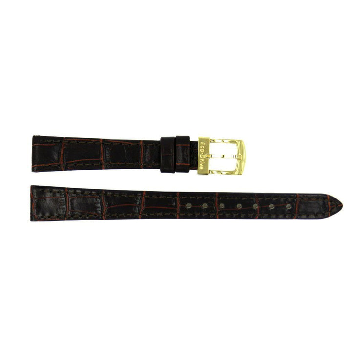 Genuine Citizen Eco-Drive Brown Alligator Grain 13mm Watch Strap image