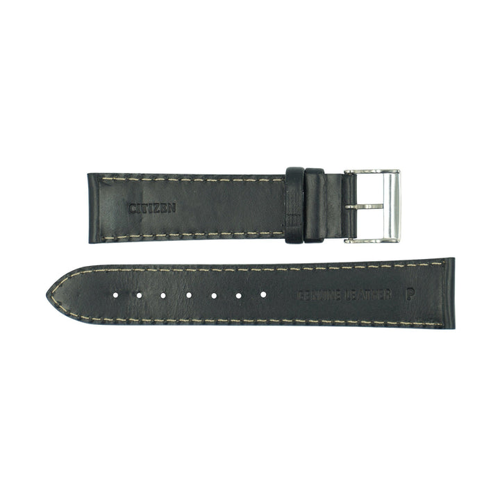 Genuine Citizen Black Leather 20mm Padded Leather Strap image