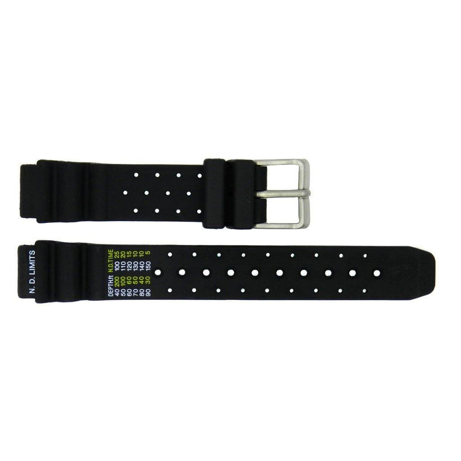 Genuine Citizen Eco Drive Series 15mm Black Rubber Watch Strap image