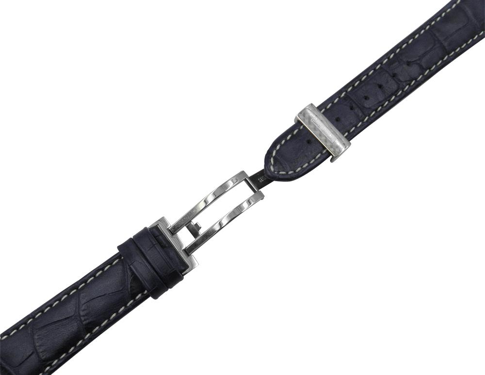 Genuine Citizen Dark Blue Alligator Grain w/ Contrast Stitching 21mm Watch Band image