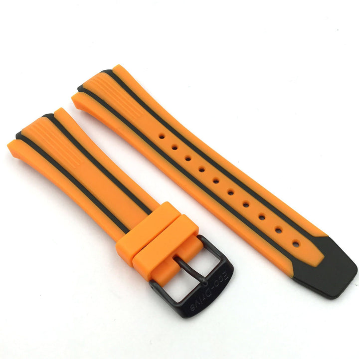 CITIZEN WATCH BAND ORANGE/BLACK RUBBER PART # 59-S52816 image