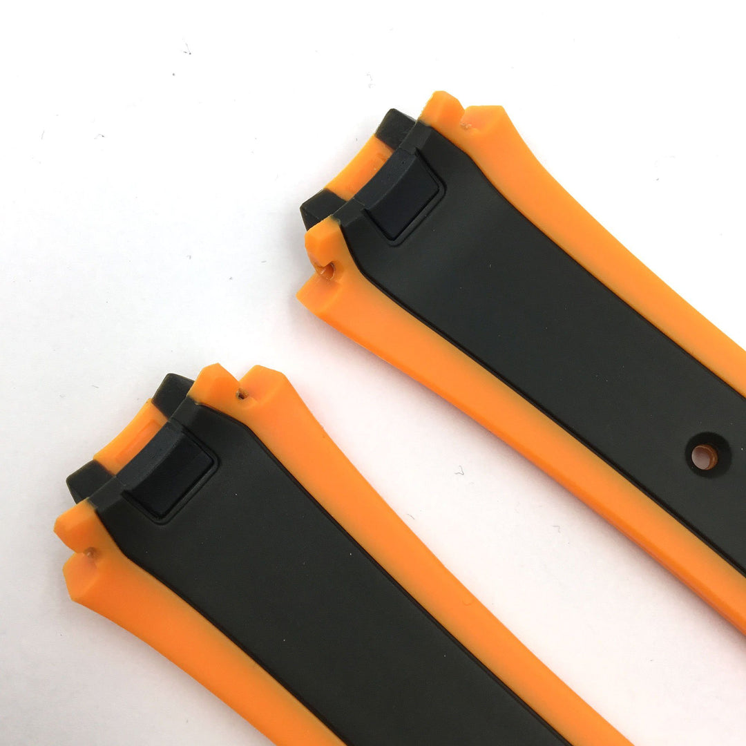 CITIZEN WATCH BAND ORANGE/BLACK RUBBER PART # 59-S52816 image