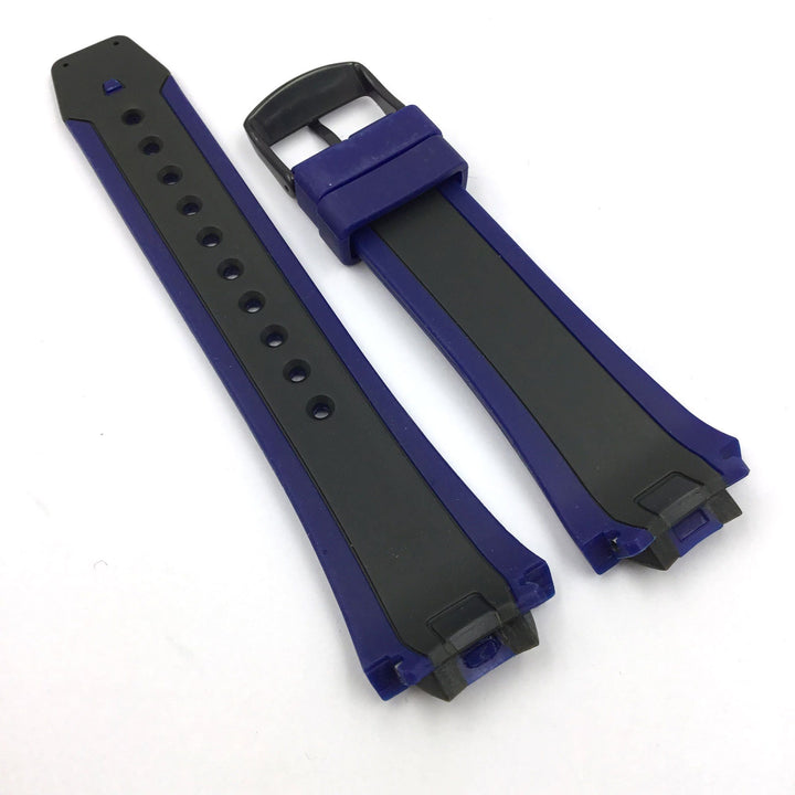 CITIZEN ECO DRIVE WATCH STRAP BLACK/BLUE POLYURETHANE image