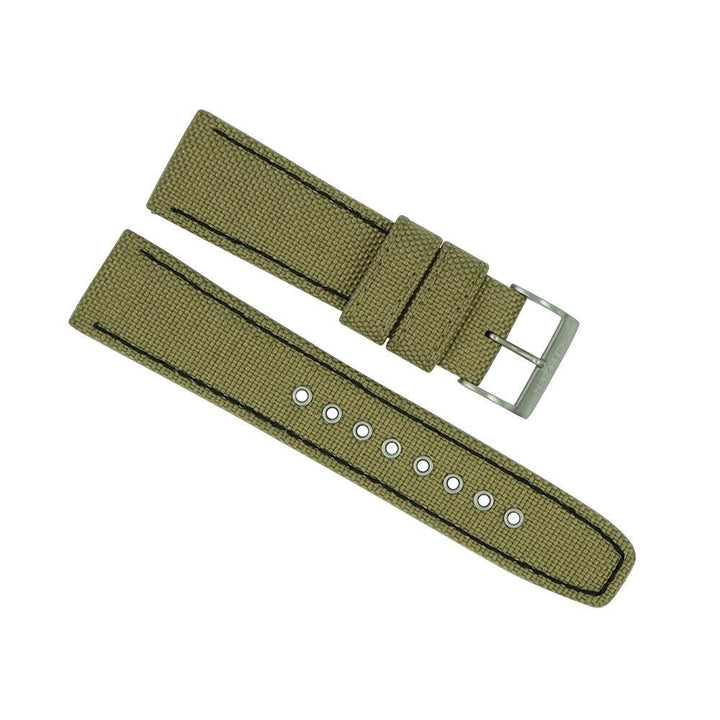 citizen 22mm beige khaki nylon sport strap