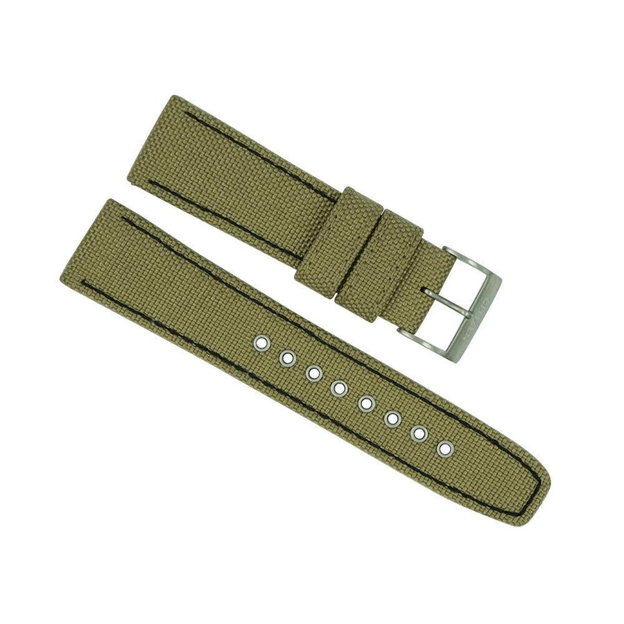 citizen 22mm beige khaki nylon sport strap