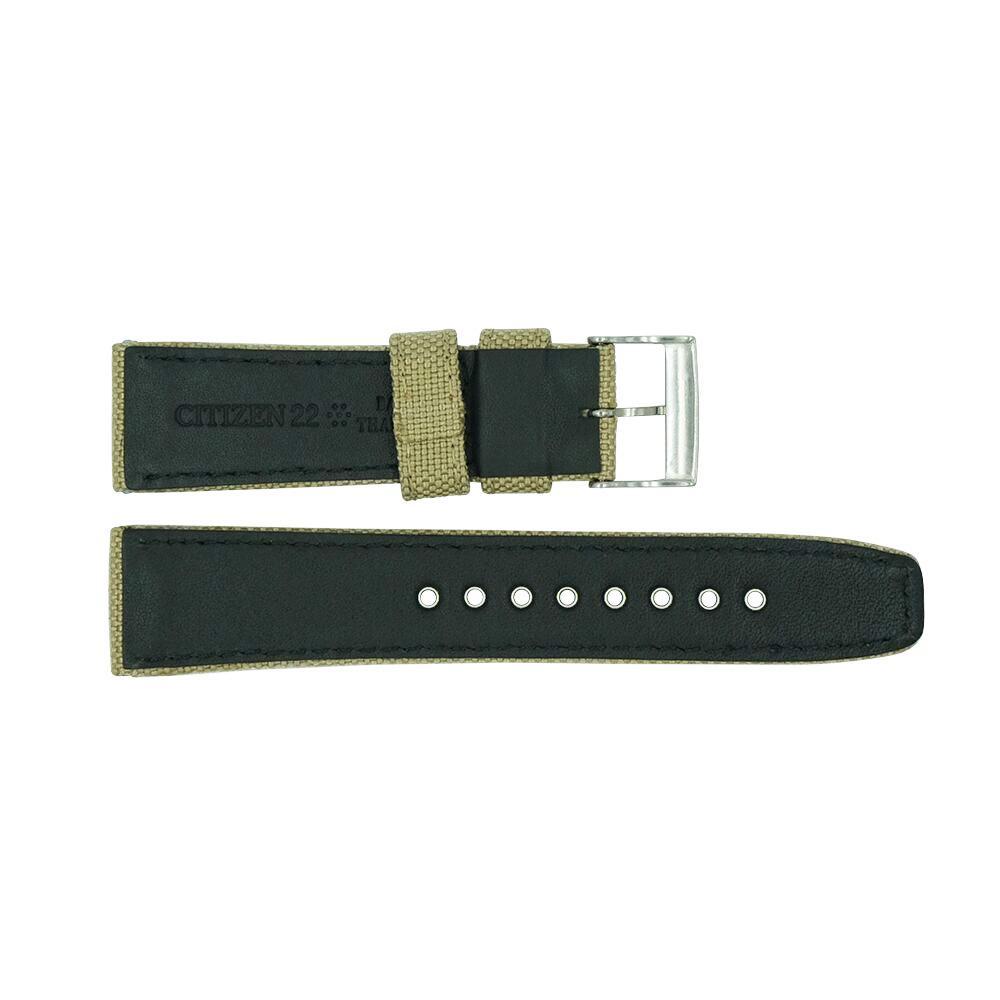 Citizen 22mm Beige Khaki Nylon Sport Strap image