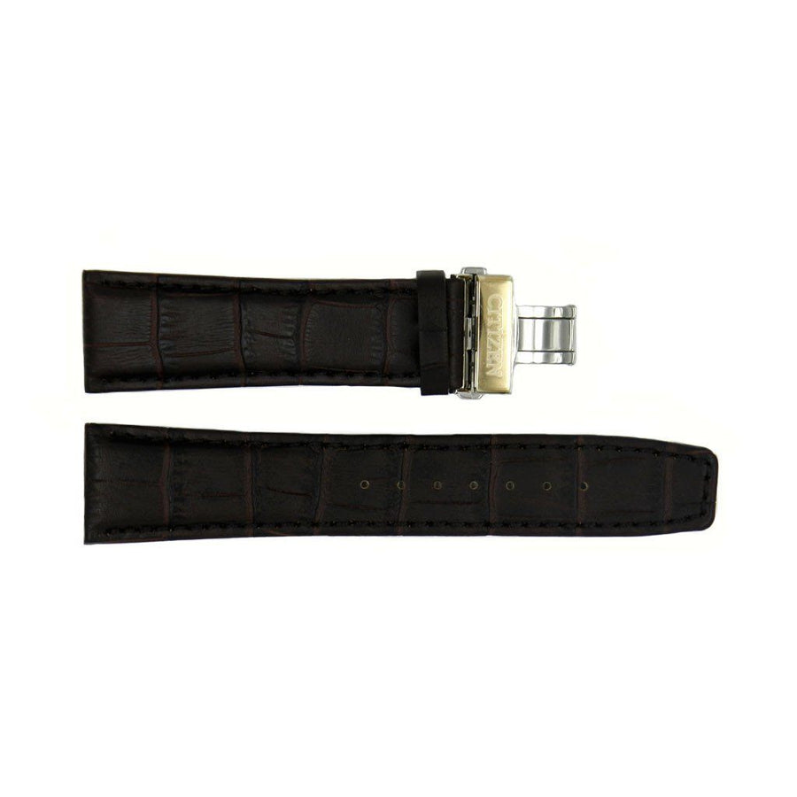 Genuine Citizen Eco-Drive Brown Alligator Grain 23mm Leather Watch Strap image