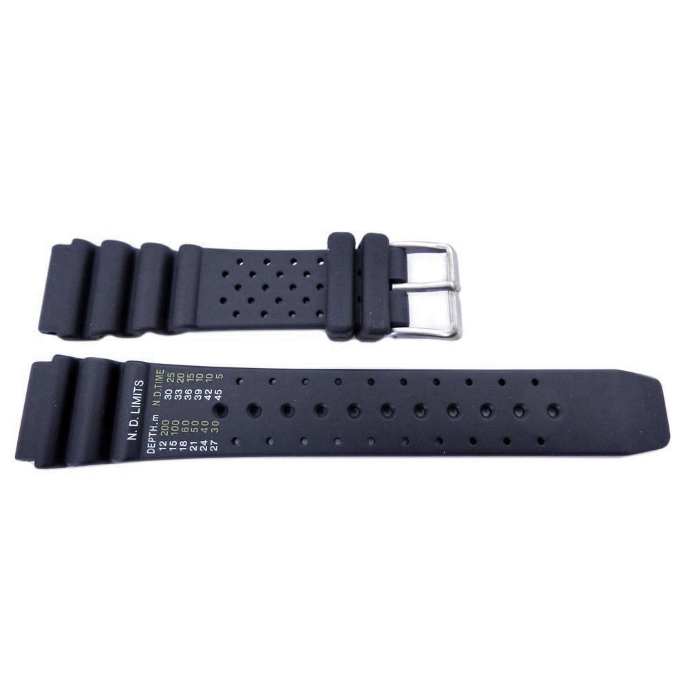 Genuine Citizen Black Rubber Promaster 20mm Watch Strap image