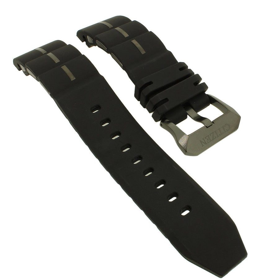 Citizen Black Silicone Rubber Strap 22mm image