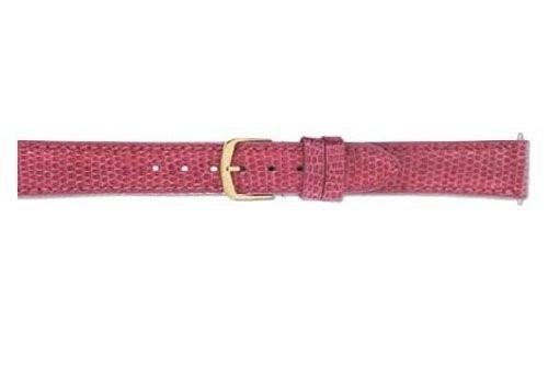 Hadley Roma Pink Genuine Java Lizard Medium Padding Ladies Watch Strap