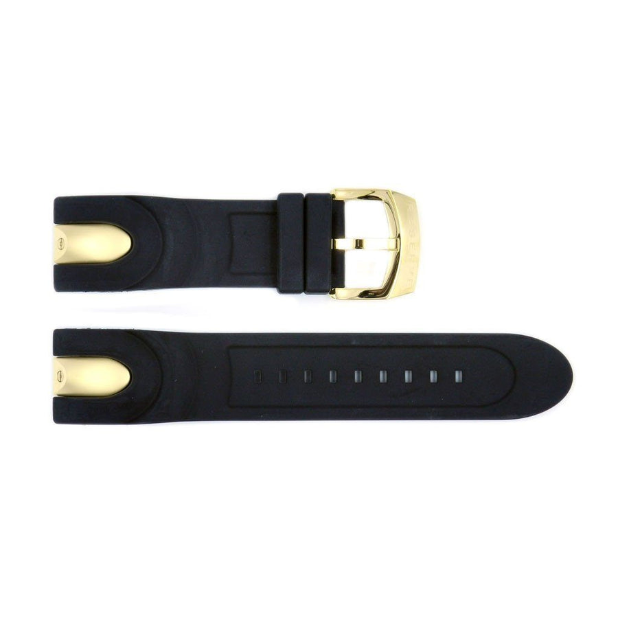 Genuine Invicta Venom Series Mens Polyurethane Replacement Black/Gold 26mm Watch Strap image