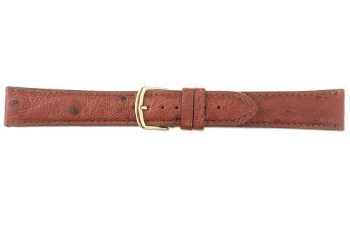 Hadley Roma Cognac Genuine Ostrich Leather Strap