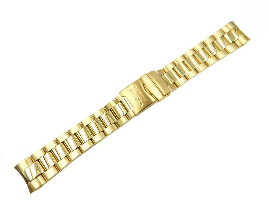 Genuine Invicta Men's Pro Diver Gold Tone Stainless Steel 22mm Watch Band image