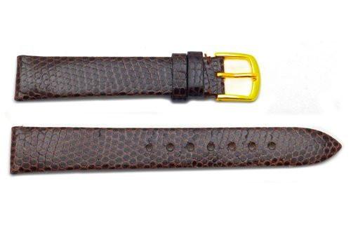 Hadley Roma Genuine Brown Java Lizard Leather Watch Band