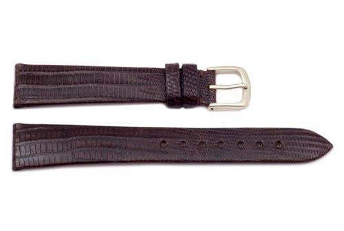 Hadley Roma Genuine Brown Teju Lizard Watch Strap