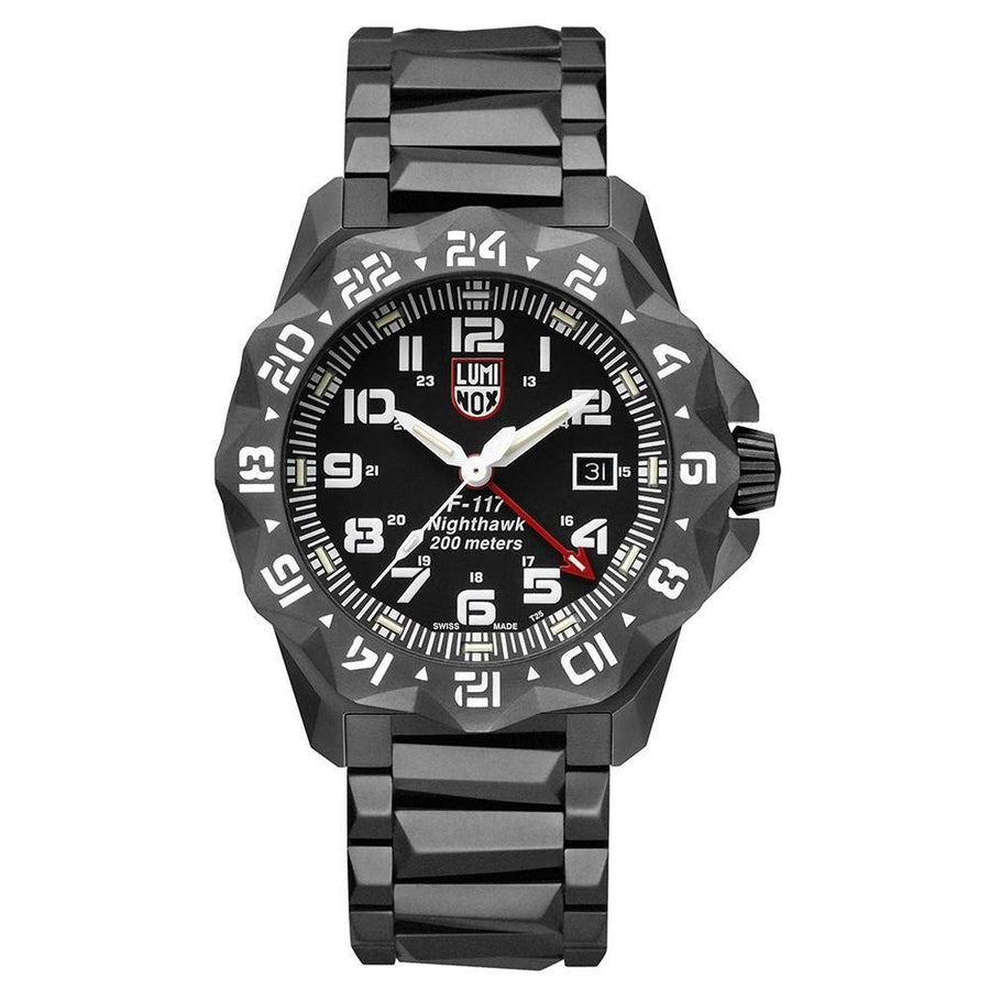 Luminox F-117 Nighthawk XA.6420 Men's Black Stainless Steel Bracelet Quartz Watch image