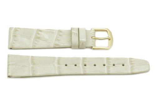 Hadley Roma Beige Alligator Grain Leather Watch Band