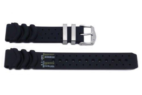 Genuine Citizen Black Rubber 20mm Watch Band