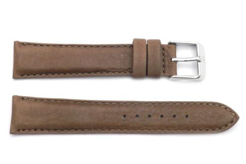 ZRC Genuine Smooth Soft Handmade Bull Leather Anti-Allergic Watch Strap image