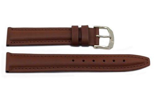 Genuine Leather Smooth Tan Watch Strap