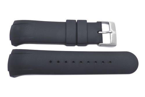 Genuine Swiss Army Black Rubber SporTech 26mm by14mm Watch Strap