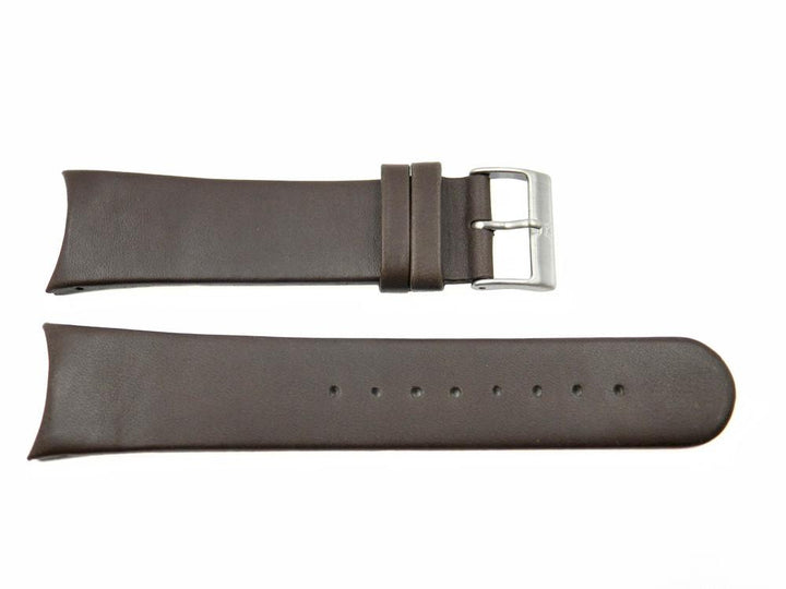 Genuine Skagen Dark Brown Genuine Leather 24mm Watch Strap - PINS image