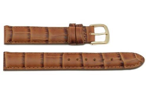 Hadley Roma Alligator Grain Tan Italian Calfskin Watch Band