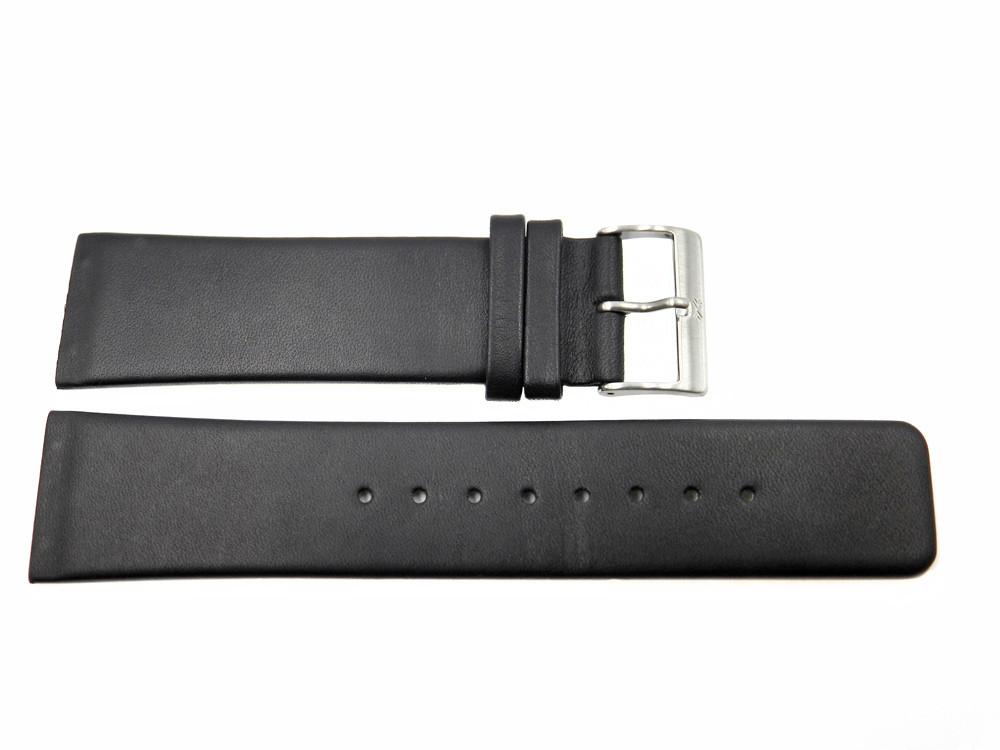 Genuine Skagen Black Leather 24mm Watch Strap - Screws image