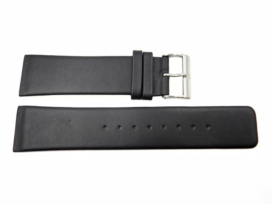 Genuine Skagen Black Leather 25mm Watch Strap - Screws image