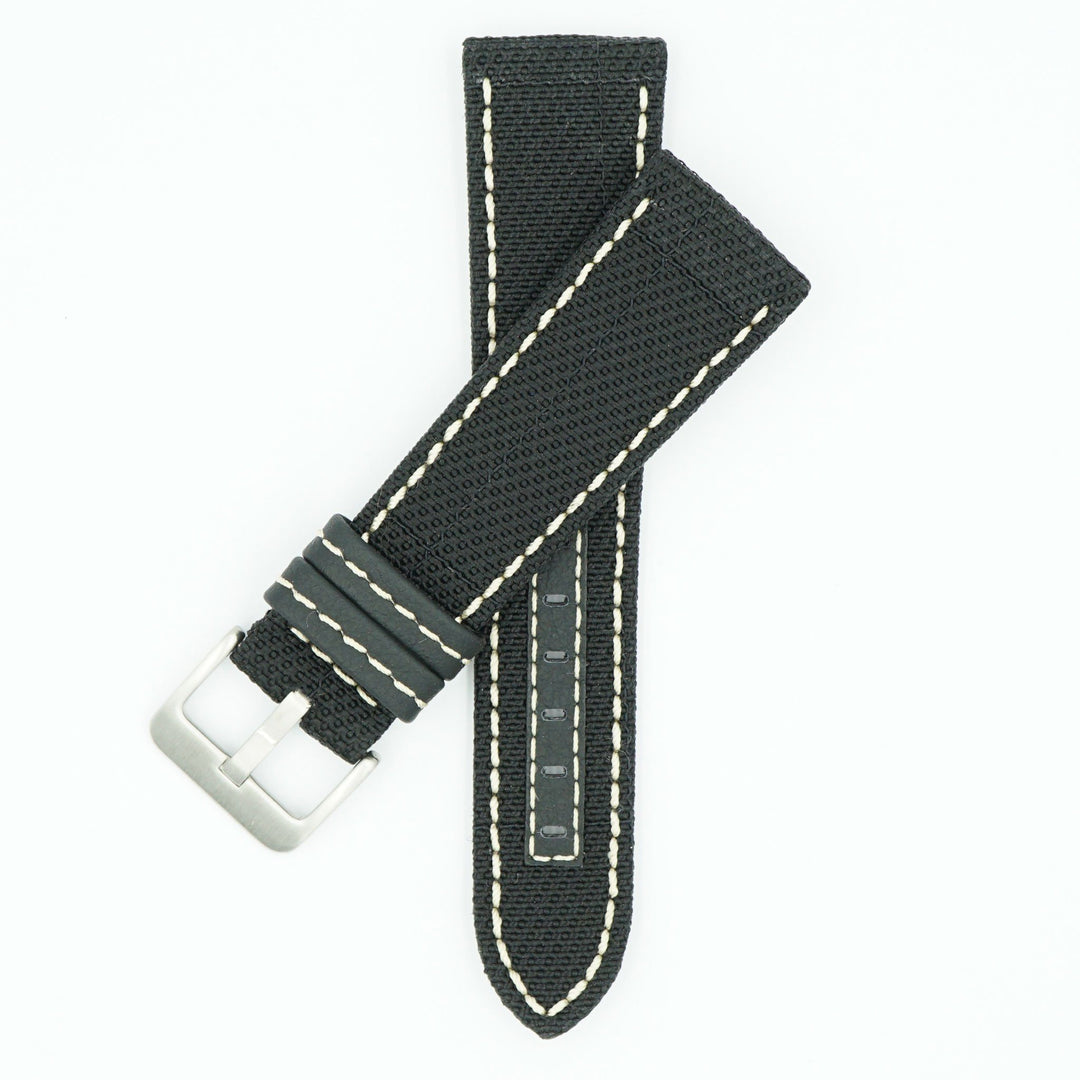 Kevlar Black/White Water Resist Watch Strap image