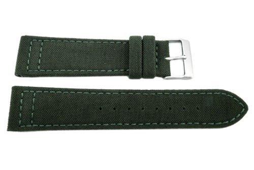 Hadley Roma Genuine Cordura Green Lorica Lining Watch Strap