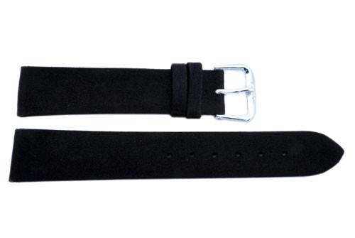 Smooth Silk Cloth Genuine Leather Watch Strap image