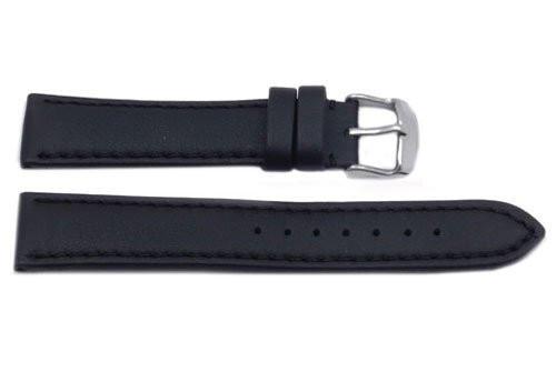 Hadley Roma Genuine Lorica Black Self-Lined Heavy Padded Watch Band