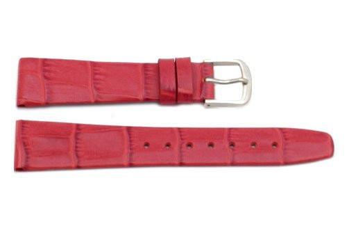 Hadley Roma Red Alligator Grain Leather Watch Band