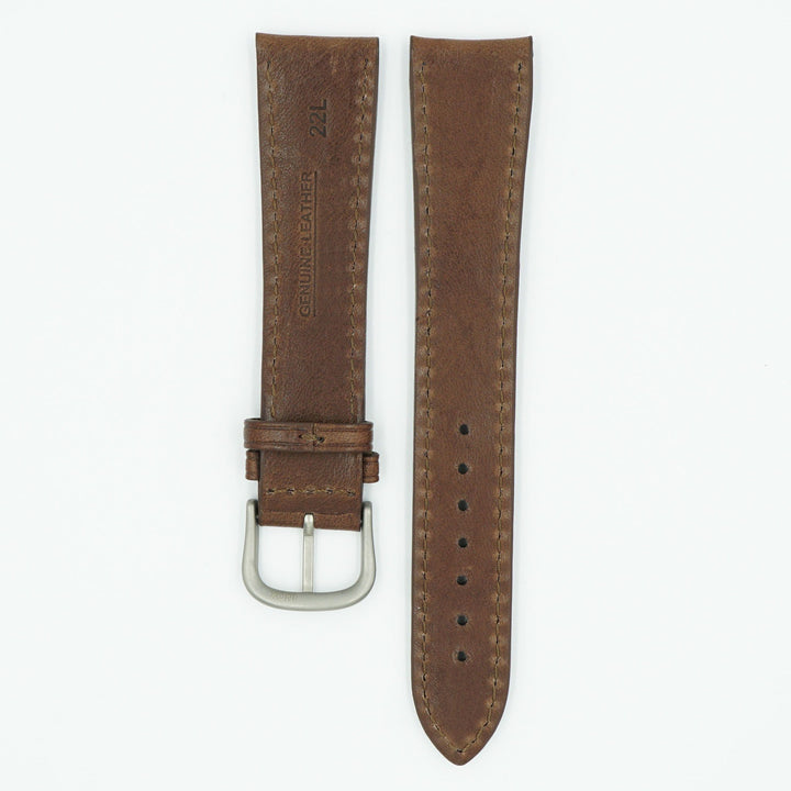 Vegetable Tanned Long Black Leather Watch Band image