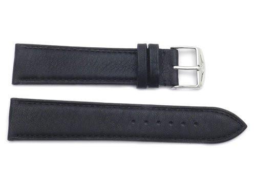 ZRC Genuine Smooth Soft Handmade Bull Leather Teflon Coated Anti-Allergic Watch Strap