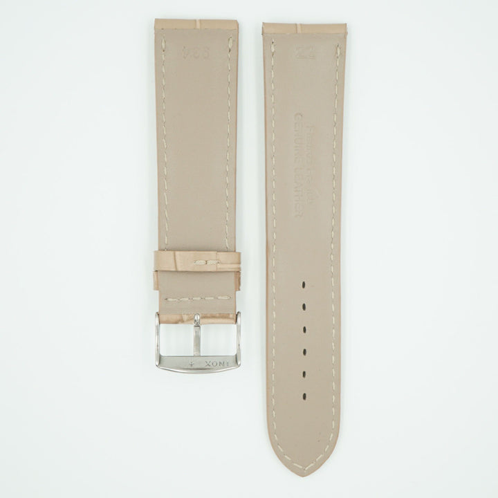 Florence Beige Alligator Grain Leather Watch Band image