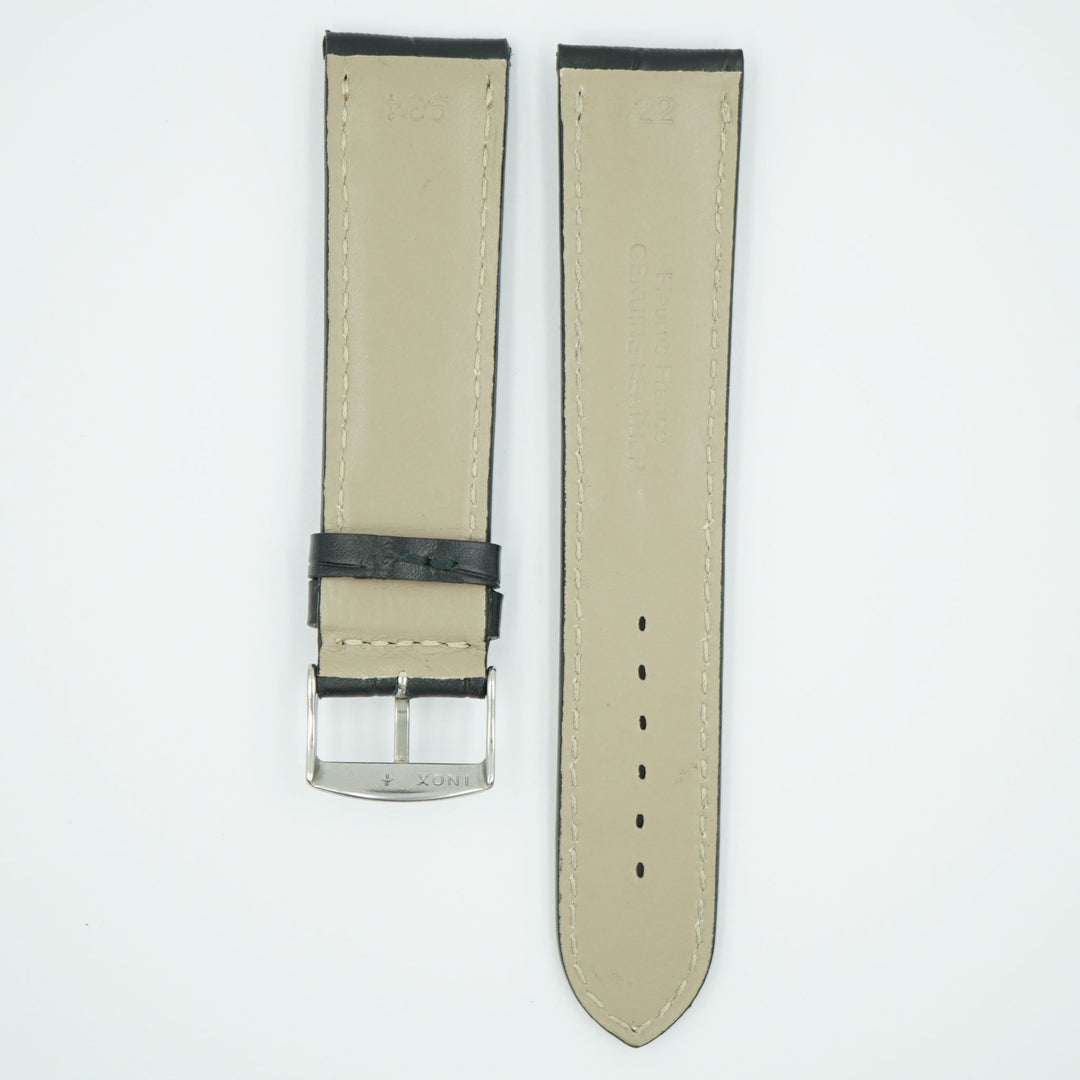 Florence Black Alligator Grain Leather Watch Band image