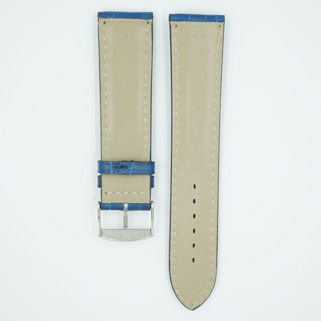 Florence Blue Alligator Grain Leather Watch Band image