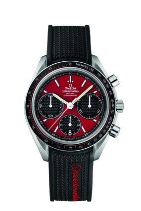 Omega Speedmaster Racing 19mm Black Rubber Strap 98000418 image